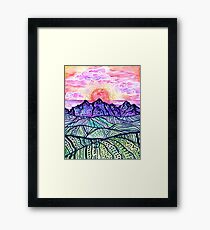 Sunset Fantasy Framed Print