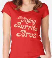 TFBB cream (distressed) Women's Fitted Scoop T-Shirt