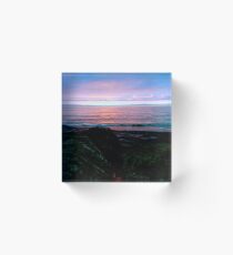 Sunrise At Lake Erie Acrylic Block