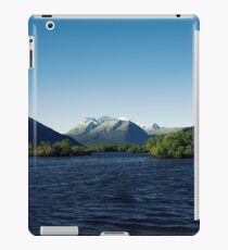 Deep blue mountainous sunset iPad Case/Skin