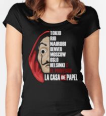 La Casa de Papel Women's Fitted Scoop T-Shirt