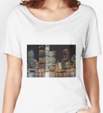 Brisbane city skyline after dark. Queensland. Australia. Women's Relaxed Fit T-Shirt