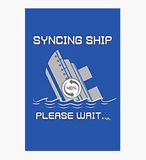 Syncing Ship Photographic Print