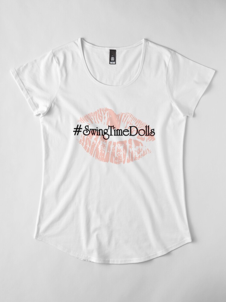 Alternate view of Show your support and don't forget to hashtag!! Premium Scoop T-Shirt