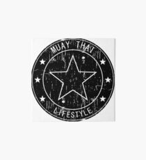 Muay Thai Lifestyle Star - Black Art Board