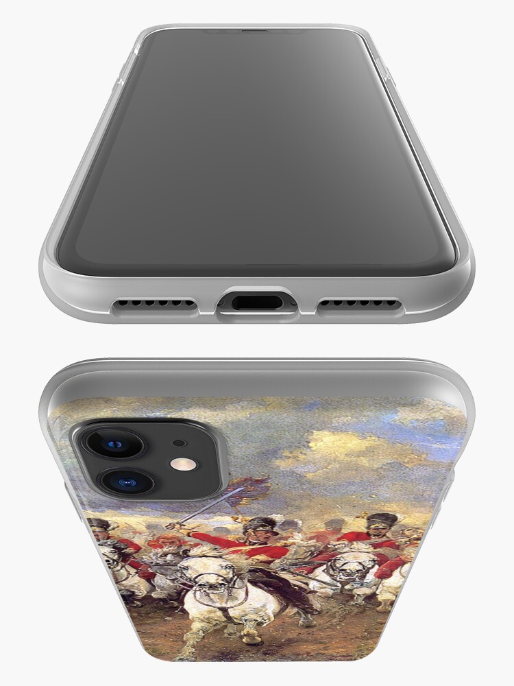 Alternate view of Scotland Forever! 1881, Battle of Waterloo, Lady Butler, Charge of the Royal Scots Greys. iPhone Case & Cover