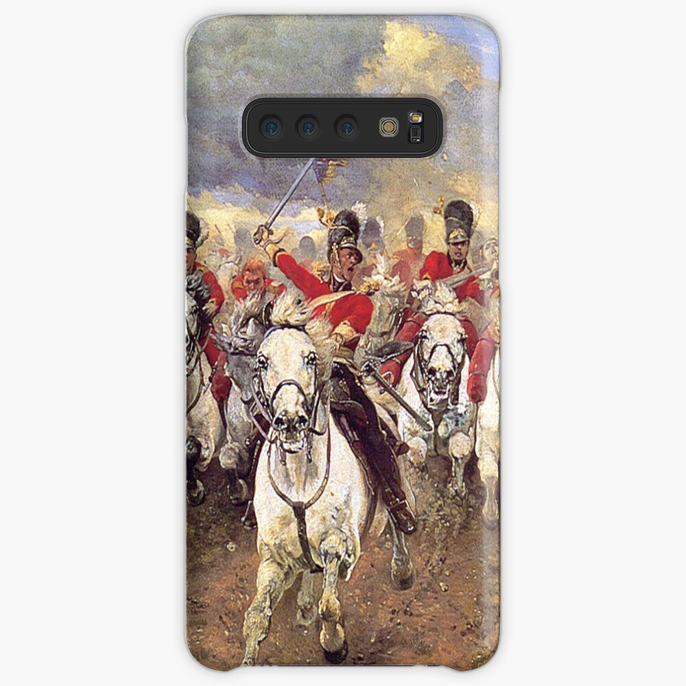Scotland Forever! 1881, Battle of Waterloo, Lady Butler, Charge of the Royal Scots Greys. Case & Skin for Samsung Galaxy