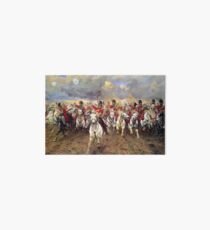Scotland Forever! 1881, Battle of Waterloo, Lady Butler, Charge of the Royal Scots Greys Art Board