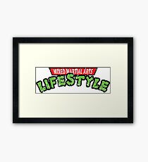 MMA with TMNT ARTWORK Framed Print