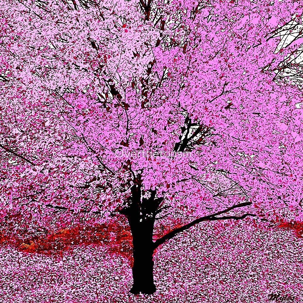 Pink Tree Abstract