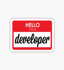 I'm a developer Sticker