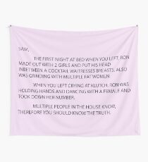 letter to sam sammi sammy Wall Tapestry