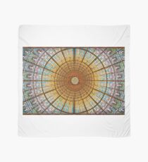 Stained glass skylight in Palace of Catalan Music Scarf
