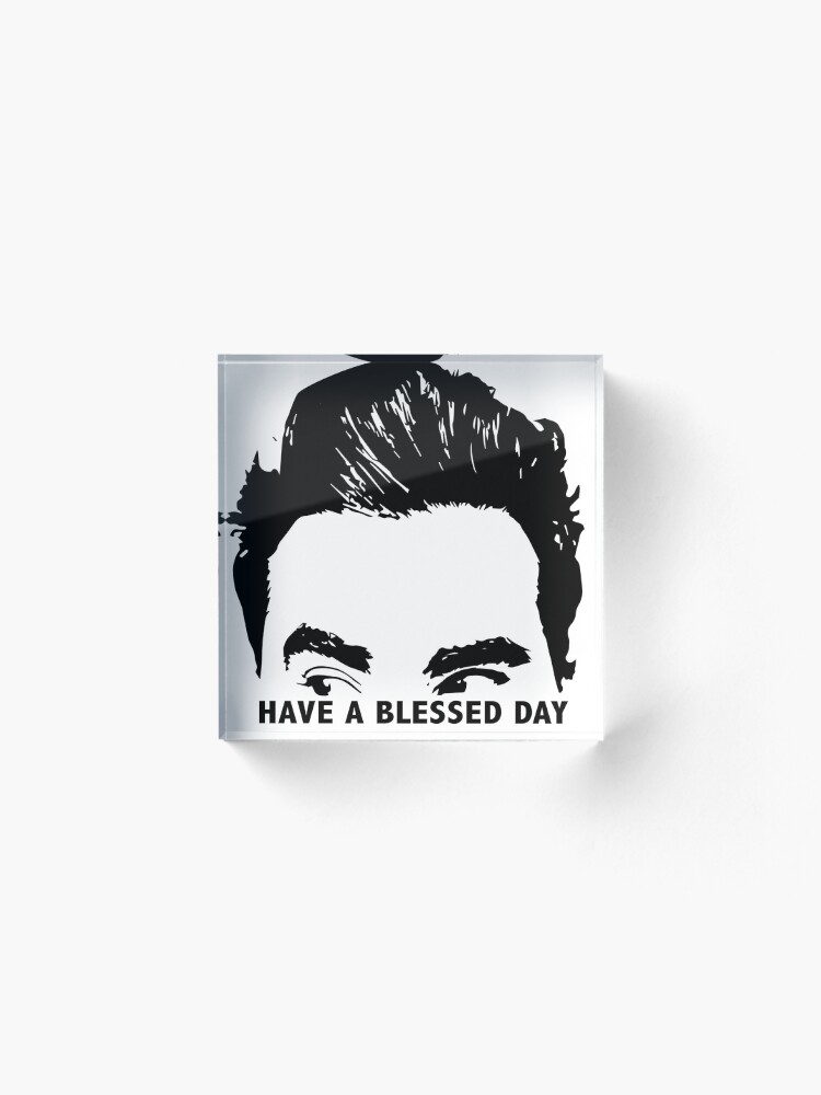 Alternate view of Have a Blessed Day Acrylic Block
