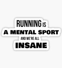 Pegatina Correr es un deporte mental
