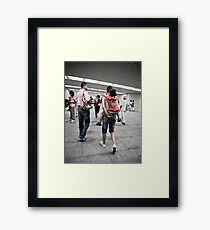 Going to Tiananmen Square Framed Print