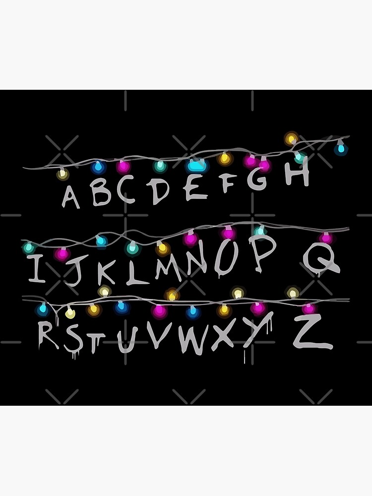 stranger alphabet things by PineLemon
