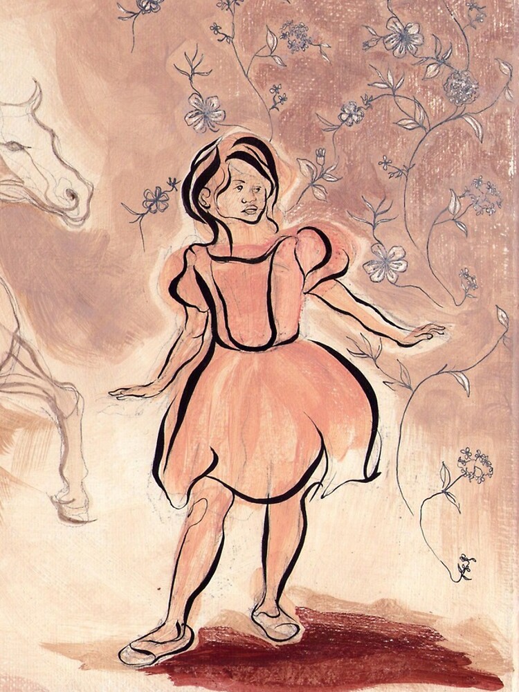 Girl with Horse Illustration by CatarinaGarcia