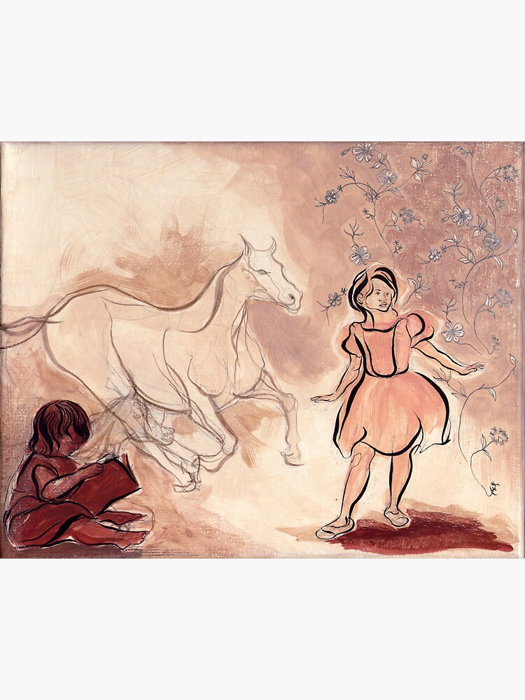 Girl with Horse Illustration by CatarinaGarcia