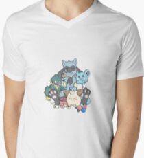 Babies Eating Sweets Men's V-Neck T-Shirt