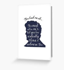 Book Boyfriends- Mr. Darcy Greeting Card