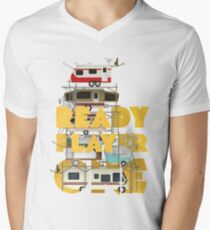 Bereit Spieler Eins T-Shirt mit V-Ausschnitt für Männer