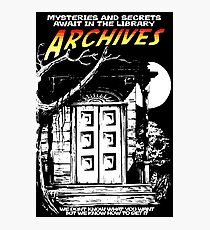 Library Archives Poster Photographic Print
