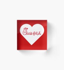 chick-fil-a Acrylic Block