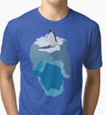 Penguin on an Iceberg Tri-blend T-Shirt