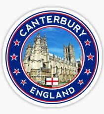 Canterbury-T-Shirt, Canterbury-Aufkleber, Kreis mit Foto Sticker
