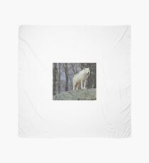 Arctic Wolf Watching Scarf