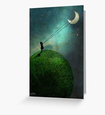 Chasing the moon Greeting Card