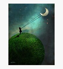 Chasing the moon Photographic Print