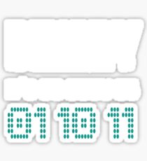 Binary It's As Simple As 01 10 11 Sticker