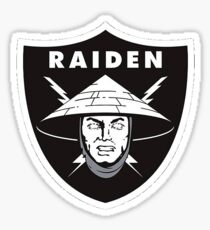 Raiden in Raiders logo Sticker