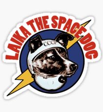laika the space dog Sticker