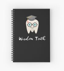 Funny Wisdom Tooth Dentist Dental Hygienist Gifts Teeth Spiral Notebook