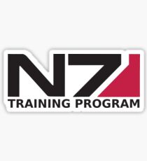 N7 Training Program Logo BLACK Sticker