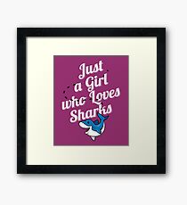 Shark Lover Framed Print