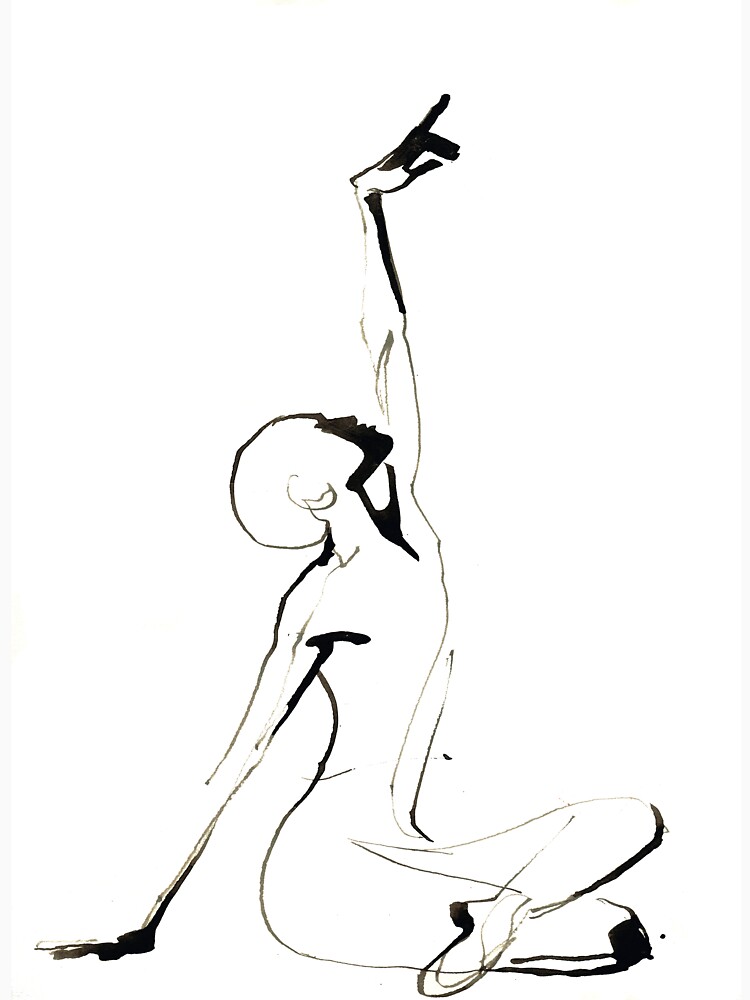 India Ink Dance Drawing by CatarinaGarcia