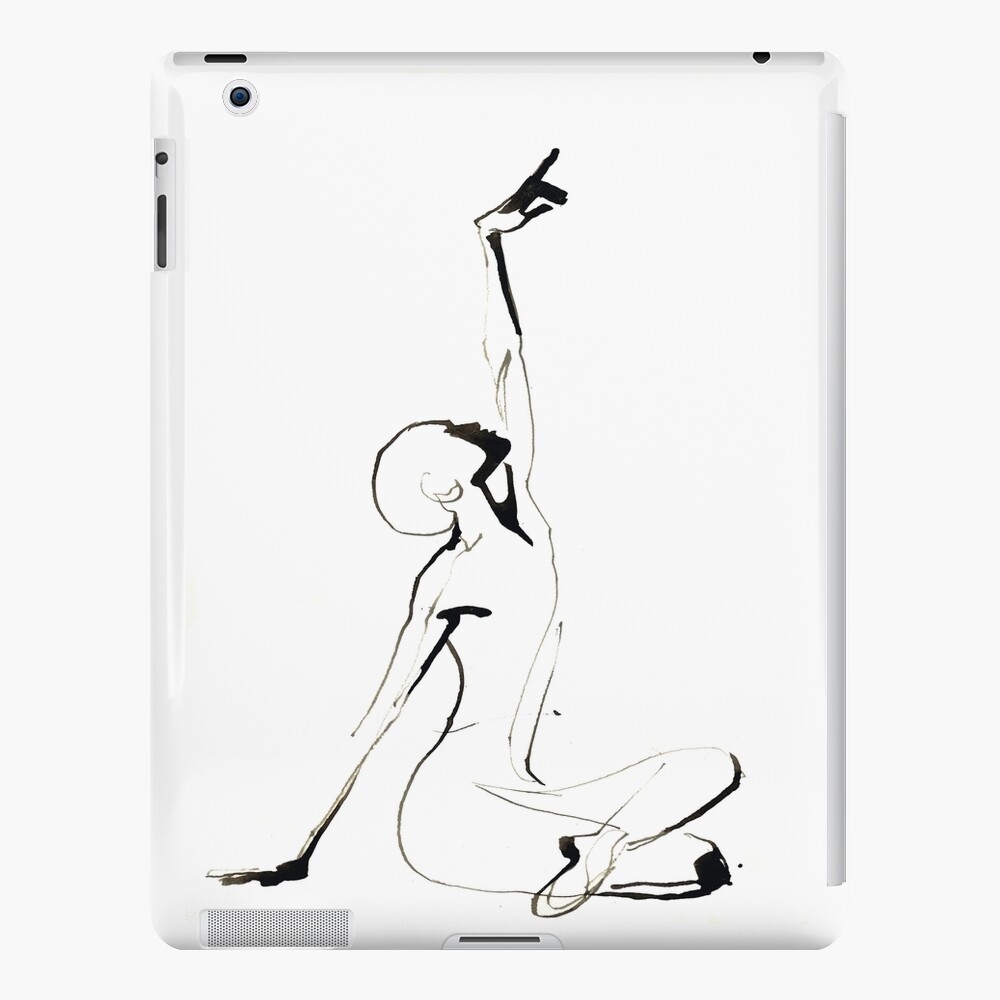 India Ink Dance Drawing iPad Case & Skin