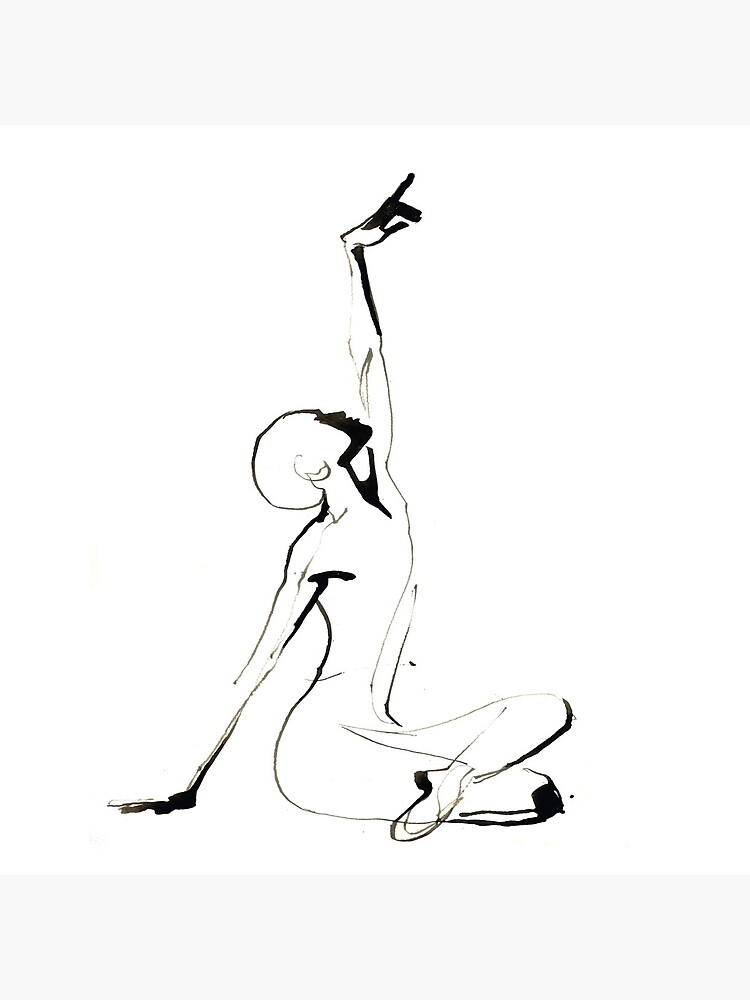 India Ink Dance Drawing by CatarinaGarcia