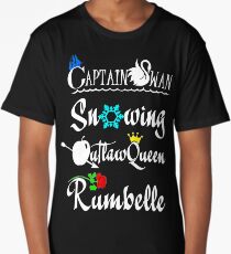 ships (white text) Long T-Shirt