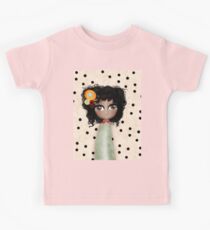 Black Hair Doll Brown Eyes Kids Tee