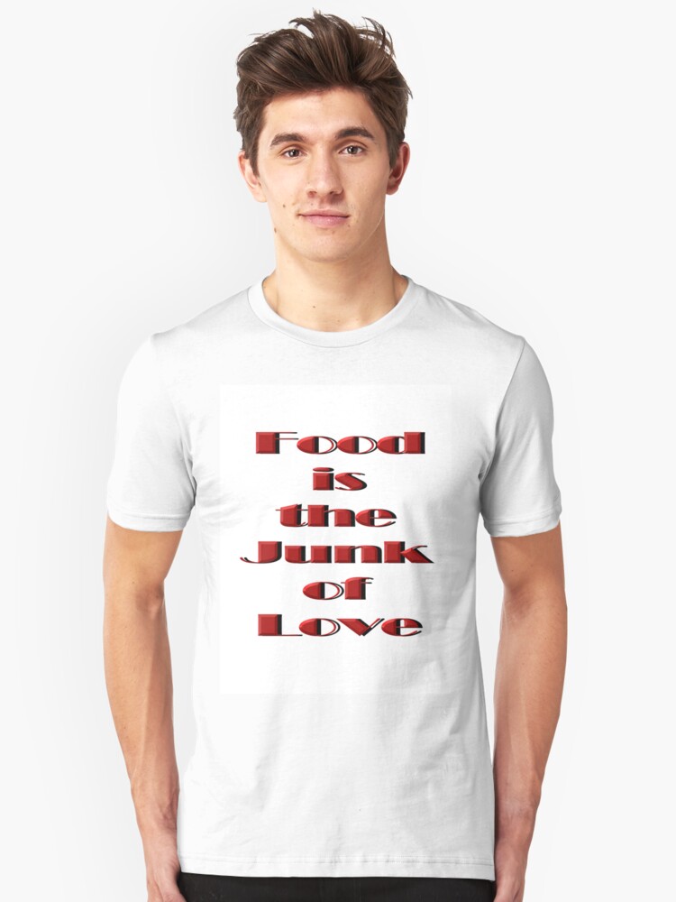 Alternate view of Food Junk Love tee Slim Fit T-Shirt