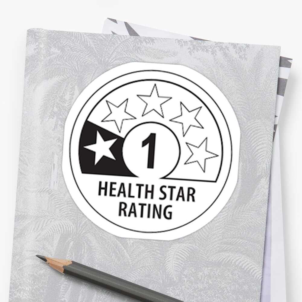 "Health Star Rating" Sticker by hliounakis | Redbubble