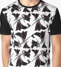 Pattern brush flower Graphic T-Shirt