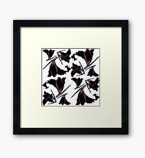 Pattern brush flower Framed Print