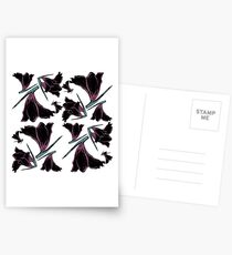 Pattern brush flower Postcards