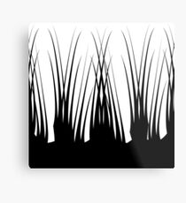 Graphic Black & White design. Metal Print